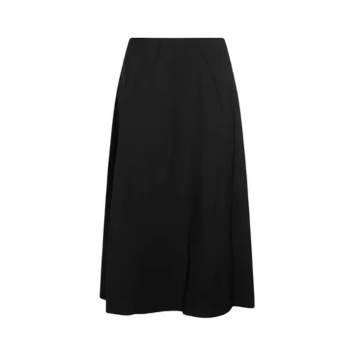 A-Line Flared Hem Midi Skirt