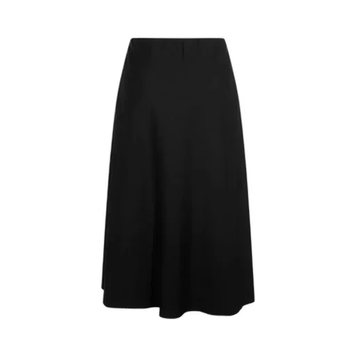 A-Line Flared Hem Midi Skirt