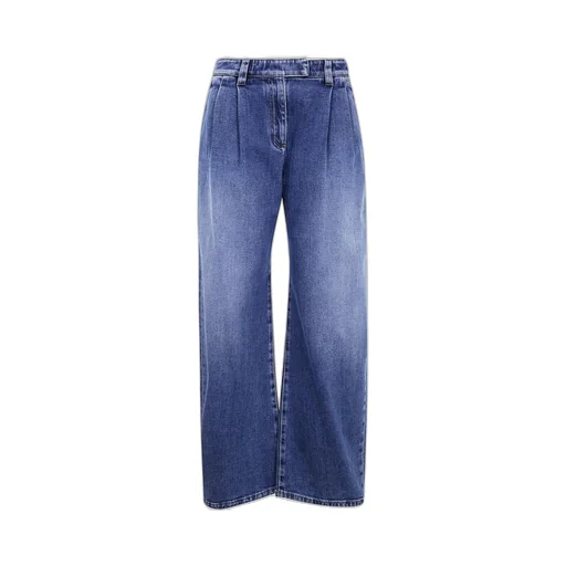 Monili Detailed Wide-Leg Jeans