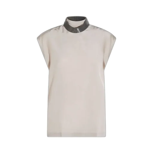 Embellished Neck Top