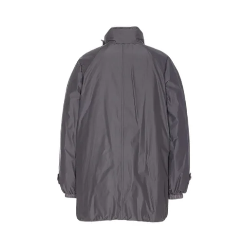 Double-Breasted High Neck Jacket