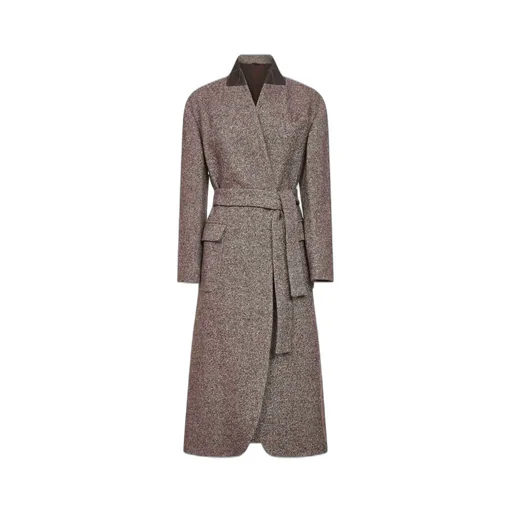 Long Sleeved Belted Coat