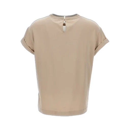 Chain-Trim Crewneck T-Shirt