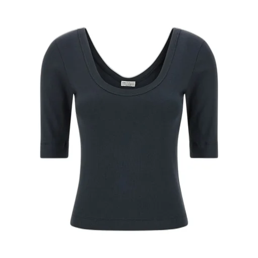 Three-Quarter Sleeved Knit Top