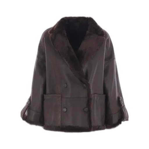 Double-Breasted Reversible Coat