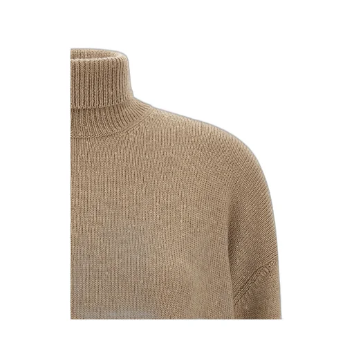 Turtleneck Sequin Embellished Knitted Jumper