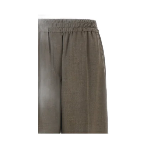 Elastic Waist Straight-Leg Pants