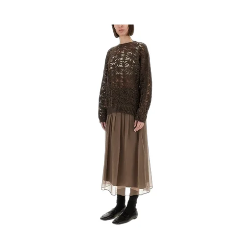 Sequin-Embellished Crewneck Jumper