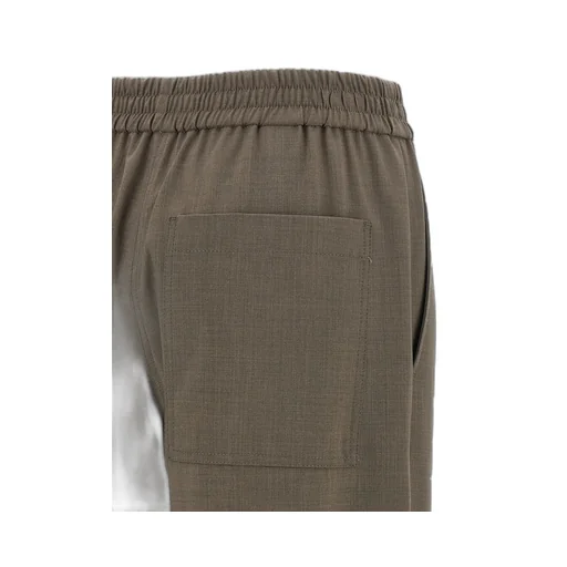 Elastic Waist Straight-Leg Pants