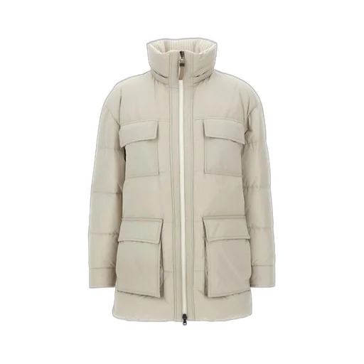 Knitted Neck Down Jacket