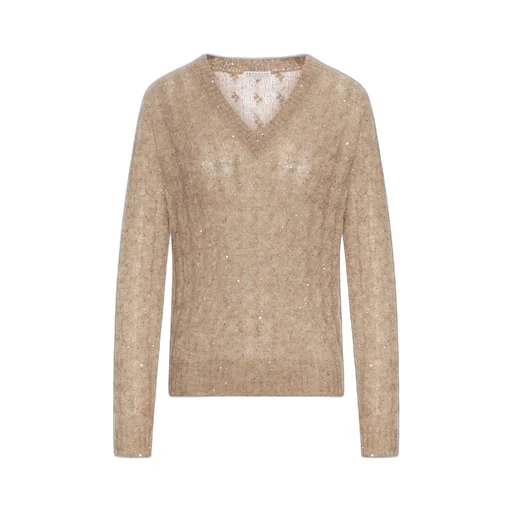 Embellished V-Neck Jumper