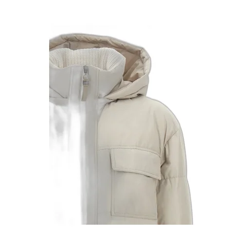 Knitted Neck Down Jacket
