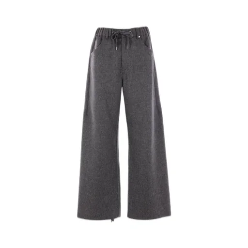 Drawstring Wide Leg Trousers