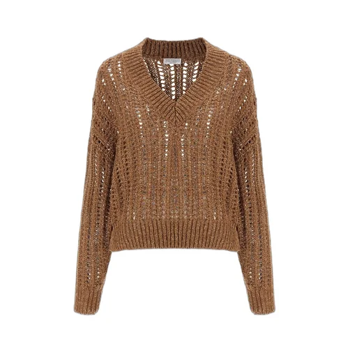 V-Neck Drop Shoulder Jumper