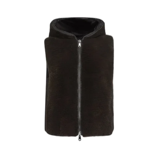 Reversible Zip-Up Hooded Gilet