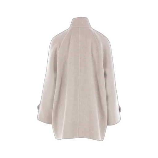 Double-Breasted High Neck Coat