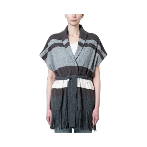 Belted Fringed Cardigan