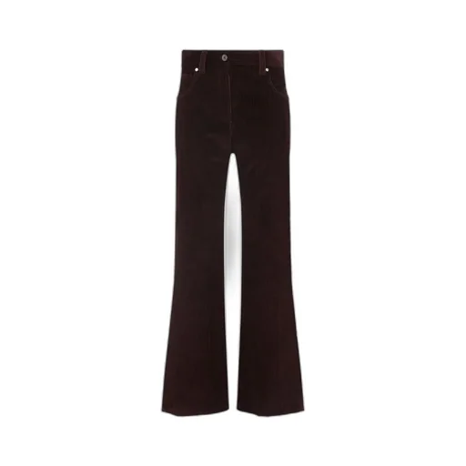 Corduroy Flared-Leg Pants