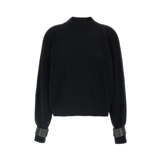 Monile Cuffs Crewneck Jumper