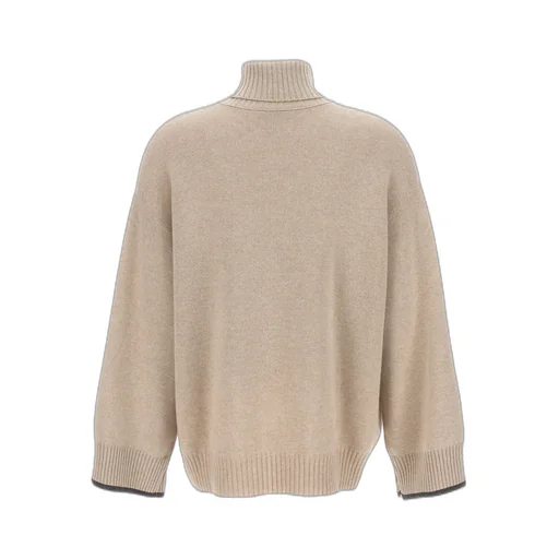 High-Neck Knitted Sweater