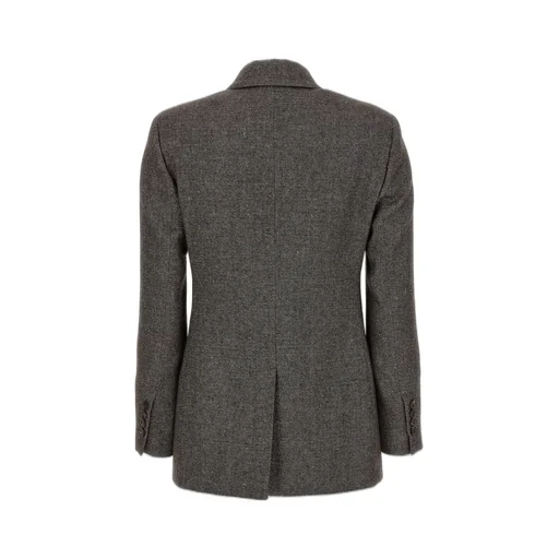 Double-Breasted Tweed Blazer