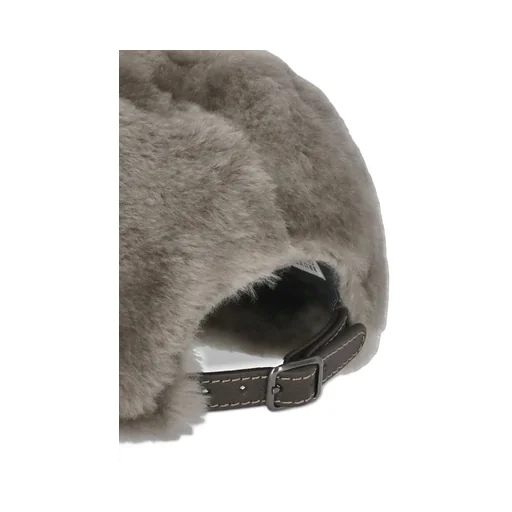 Strap Fastened Shearling Hat