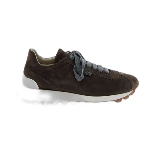 Round-Toe Lace-Up Trainers