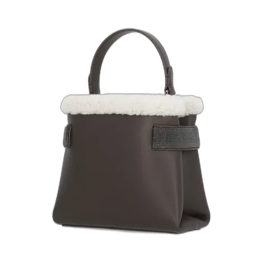 Logo Printed Embellished Tote Bag