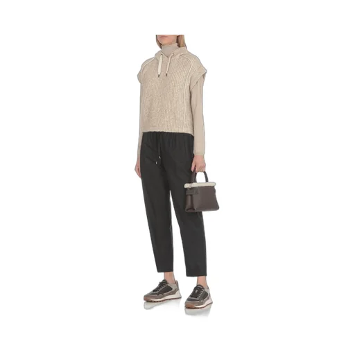 Logo Printed Embellished Tote Bag
