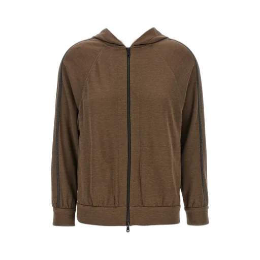 Zip-Up Long Sleeved Sweatshirt