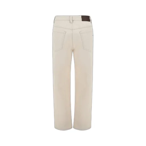 Logo Patch Cropped Jeans