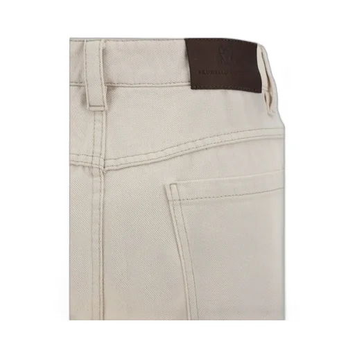 Logo Patch Cropped Jeans