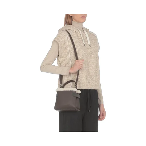 Logo Printed Embellished Tote Bag