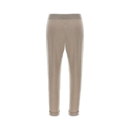 Turn-Up Hem Straight Leg Trousers