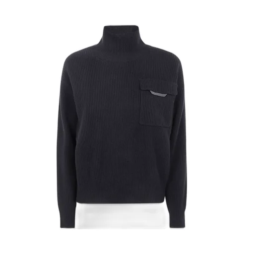 Long-Sleeved Turtleneck Sweater