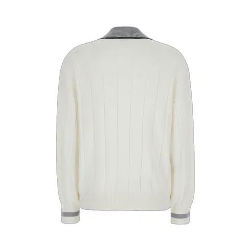 Monili-Trim V-Neck Jumper
