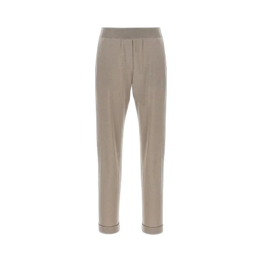 Turn-Up Hem Straight Leg Trousers