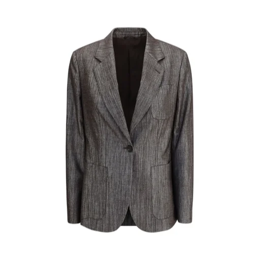 Lurex Buttoned Blazer