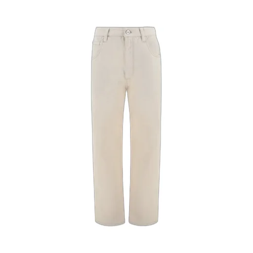 Logo Patch Cropped Jeans