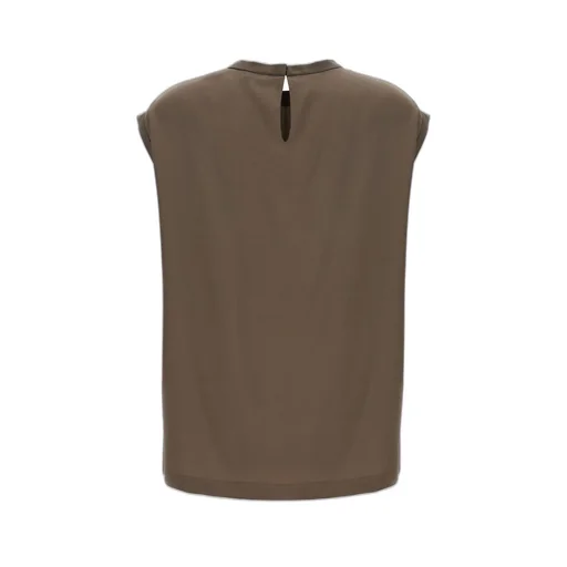 Stud-Embellished Sleeveless Top