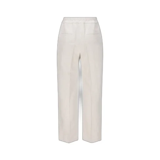 Pleated Straight-Leg Pants