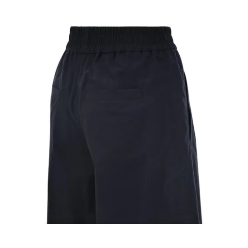 Elasticated Waistband Wide-Leg Trousers