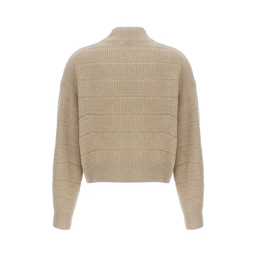 High-Neck Cropped Jumper