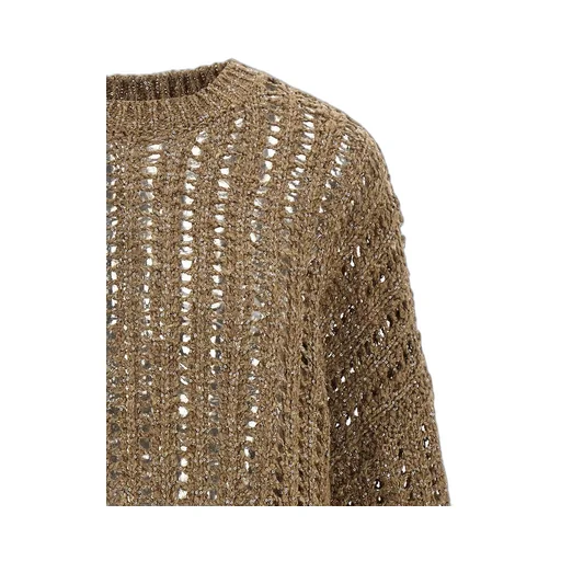 Crewneck Open-Knit Jumper