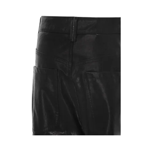 Straight-Leg Leather Trousers