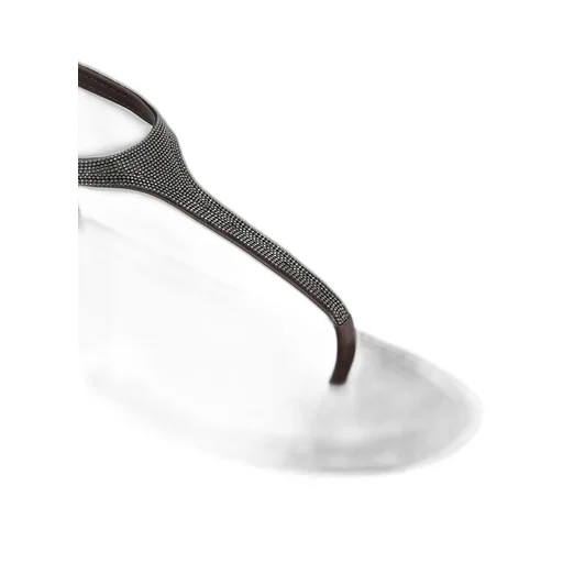 Bead-Detailed Slip-On Sandals
