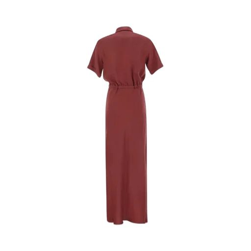Drawstring Waist Maxi Dress