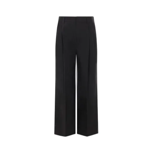 Mid-Rise Straight-Leg Trousers