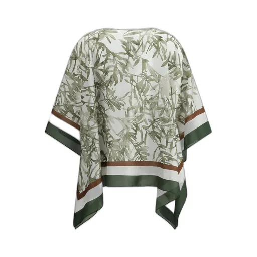 Allover Printed V-Neck Blouse