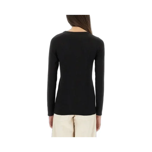 Metallic Long Sleeved Crewneck Sweater